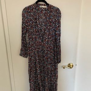 Maxi loose fit floral dress from Zara